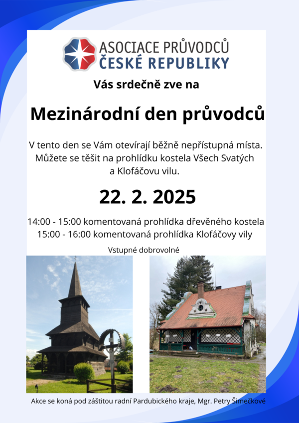 Mezinárodní den průvodců 22.2.2025 i v Dobříkově